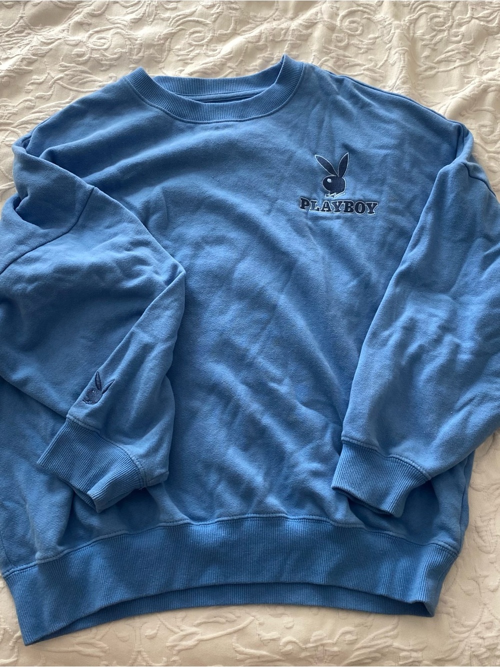 Pacsun playboy blue crewneck
